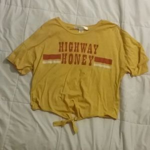 Highway Honey Mustard Crop Top